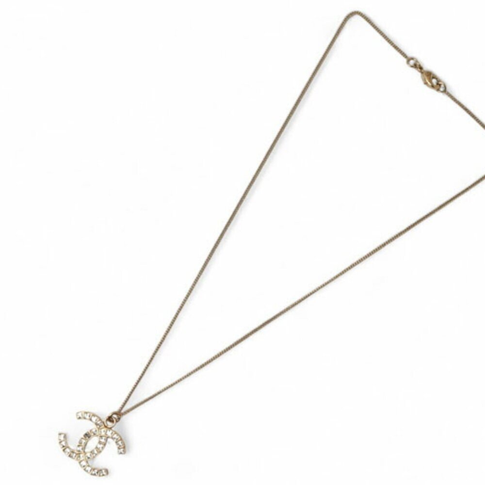 CHANEL Authentic Gold Logo Necklace - Picture 5 of 7